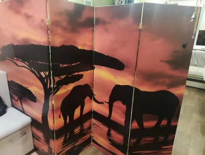 Ширма пятистворчатая, двухсторонняя 160х250