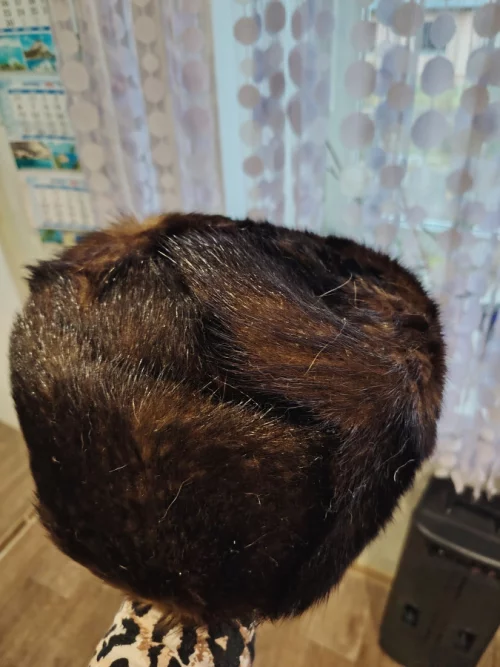 Норковая шапка мужская