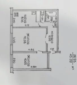 Двухкомнатная квартира