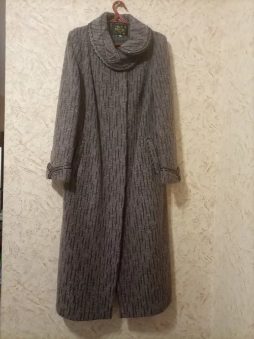 Пальто осеннее новое, шерсть, р.54
