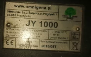 Гидрофор Omnigena JY 1000