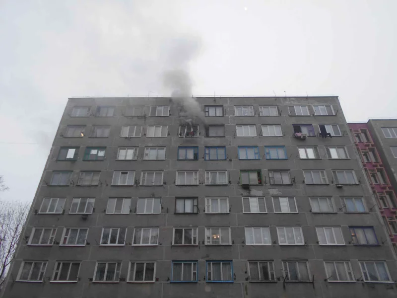 Пожар в общежитии на Ульяновской