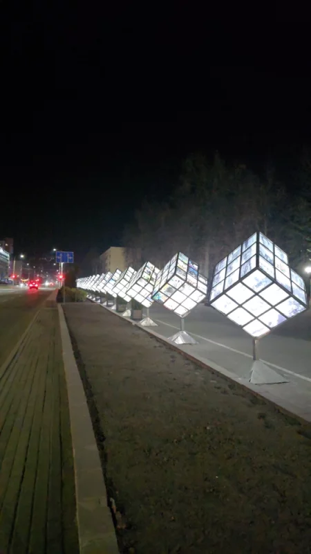 Все кубы светятся