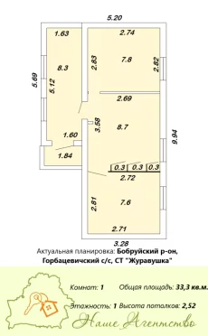Кирпичная дача в СТ «Журавушка»