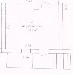 Торговое помещение в районе ТЦ Корона
