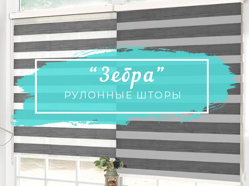 Рулонные шторы «Зебра» от «7 квадратов» - сплошные плюсы!
