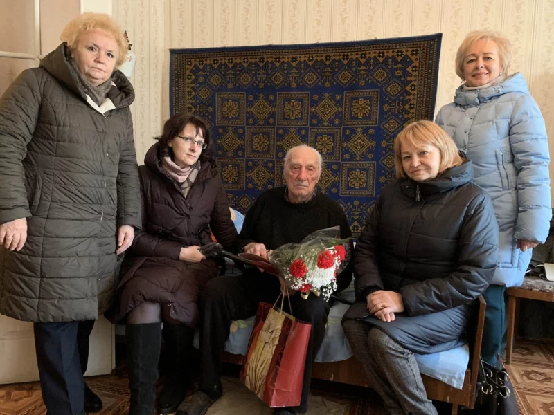 Поздравили двух столетних юбиляров