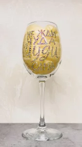 Бокалы инкрустированные стразами