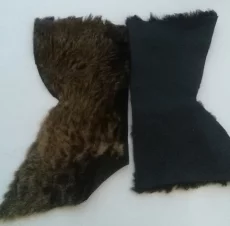 Кусочки от натуральной двухсторонней дублёнки, Турция
