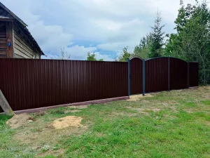 Установка забора