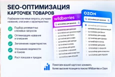 Дизайн и инфографика карточек Wildberries и Ozon