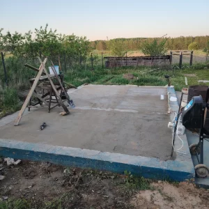 Кладка газосиликата.