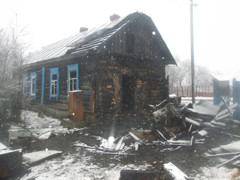 Пожар в деревне Турки