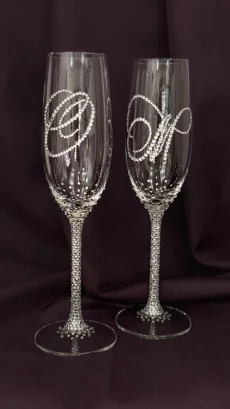 Бокалы инкрустированные стразами