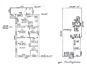 Дом с газовым отоплением и бол участком по ул. Слободская