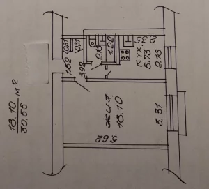 1 комнатная, Орловского
