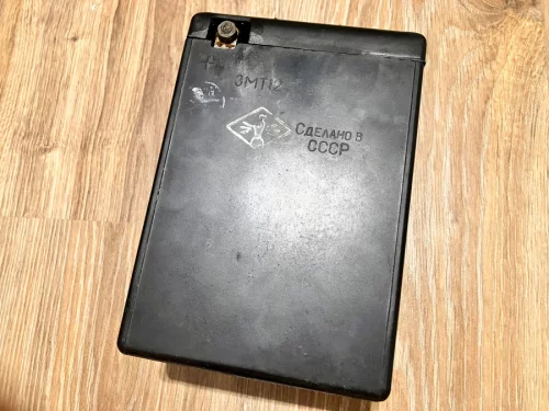 ЗМТ12, СССР аккумулятор для ретро-мотоцикла