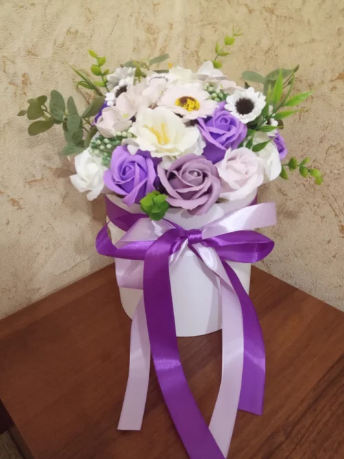 Букет из мыльных цветов