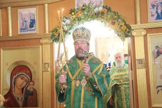 Епископ Бобруйский и Быховский Серафим возглавил престольное торжество в одноимённом храме деревни Осово в день памяти преподобного Серафима Саровского
