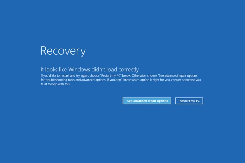 Полное восстановление после сбоя Windows может занять недели