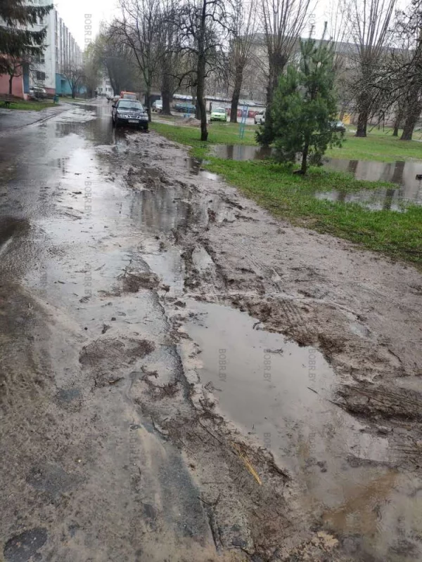Грязище в жилом райное 