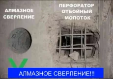 Алмазное сверление в любом материале! Различные диаметры