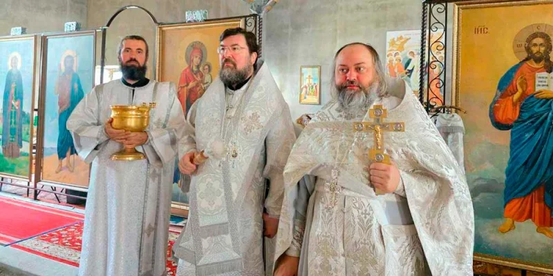 Епископ Бобруйский и Быховский Серафим возглавил Божественную литургию в Прощанской пустыни в честь праздника Преображения Господня