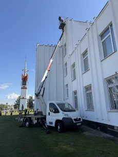 Автовышка 19 метров, поворотная люлька! Можно с рабочими