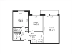 Срочная продажа! Двушка по ул. Горелика 57