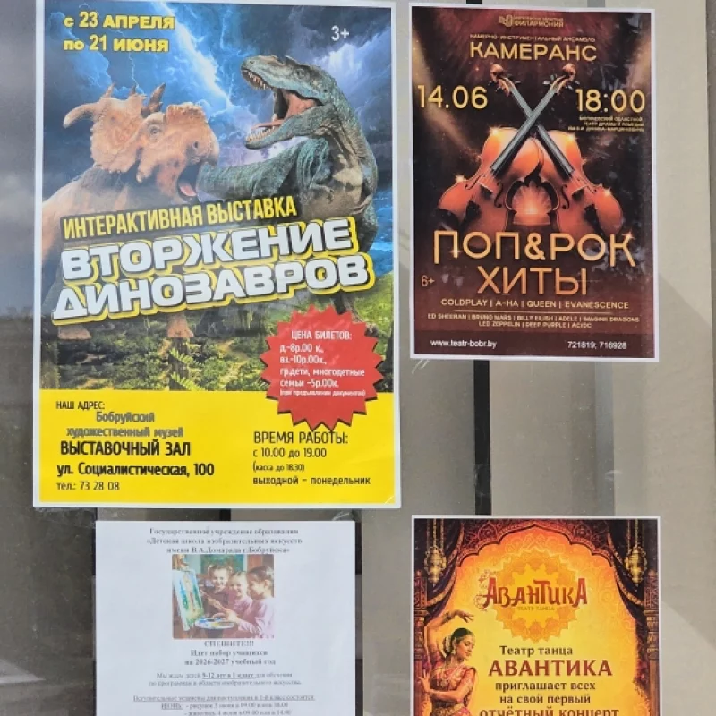 Бобруйский художественный музей. Афиша