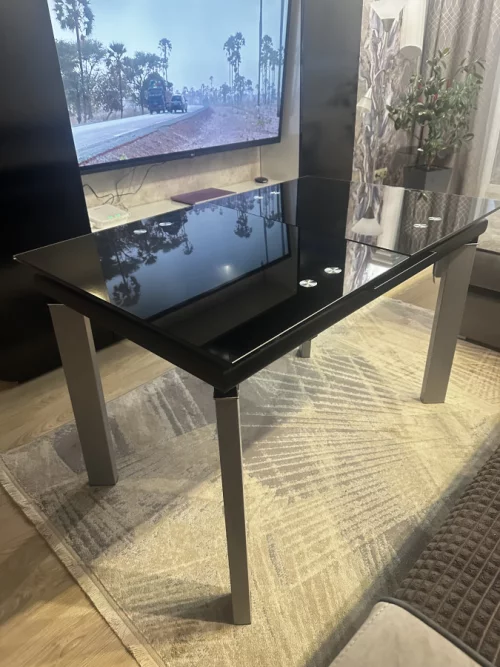 Стол стеклянный обеденный