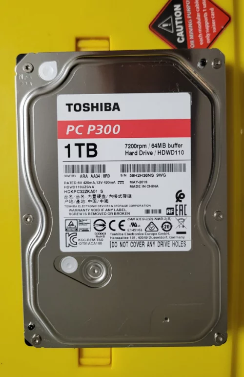 TOSHIBA PC P300 жесткий диск 1000 ГБ