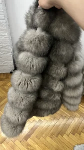 Шуба из меха песца