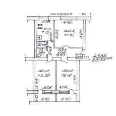 3-комн. квартира в кирп. доме по ул.Энгельса с видом на городской парк