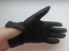 Перчатки без подкладки, на короткие пальцы, натуральная кожа