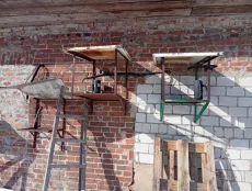 Испарители, ручки-завалы с дожимом, площадки под компрессор и конденса