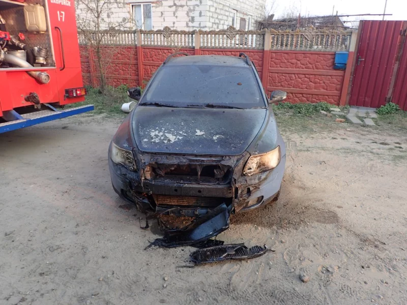 Ночной пожар в Бобруйске