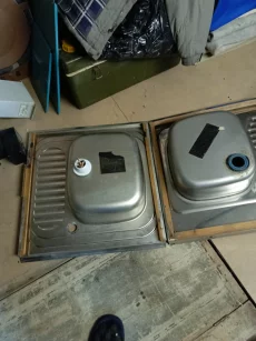 Мойка кухонная 60x60 накладная, нерж. сталь 0, 7мм