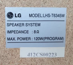 Cабвуфер LHS-T6345W