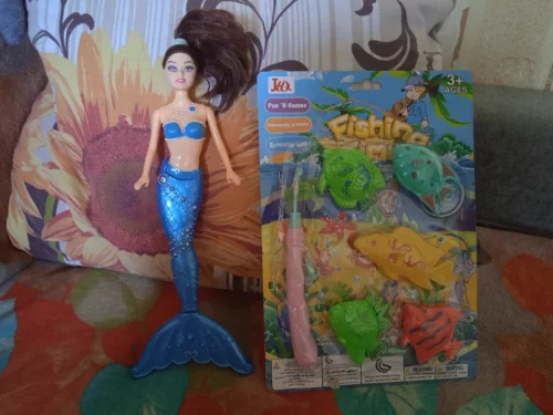 Игрушки, кукла, набор рыбок