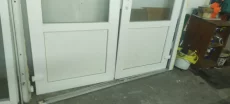 Комплект входной двери ПВХ (2 створки, стеклопакет)