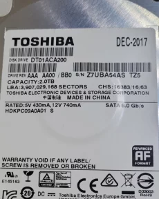Жесткий диск 2000 ГБ TOSHIBA
