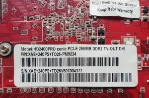 Видеокарта HD 2400 PRO