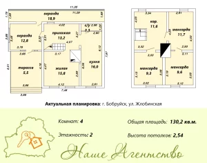 Двухэтажный дом в центральной части Титовки