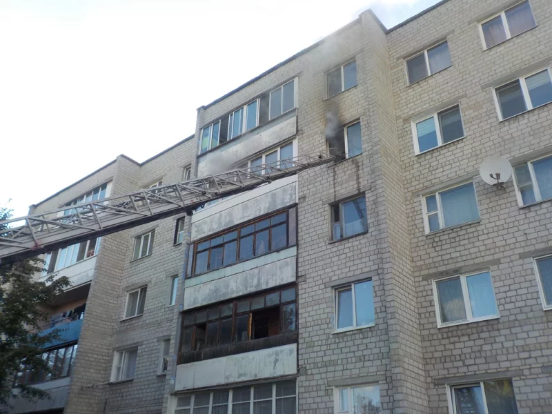 В Бобруйске загорелась квартира, в которой никого не было