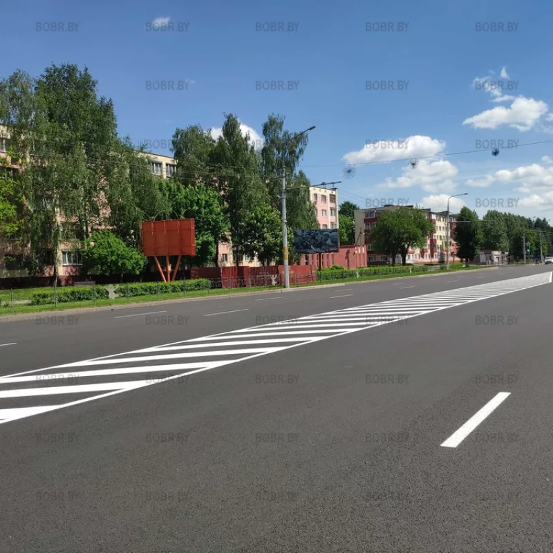 Новенькая разметка на улице Минской