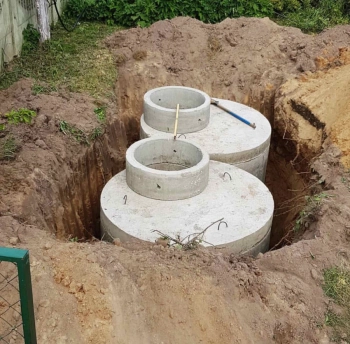 Канализация под ключ за 1 день .Ж/б кольца