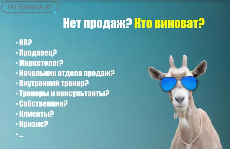 НЕТ ПРОДАЖ: КТО ВИНОВАТ?