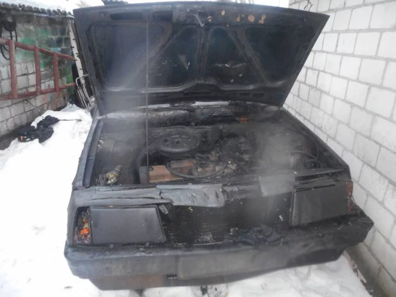 Сгорел на пожаре еще один автомобиль