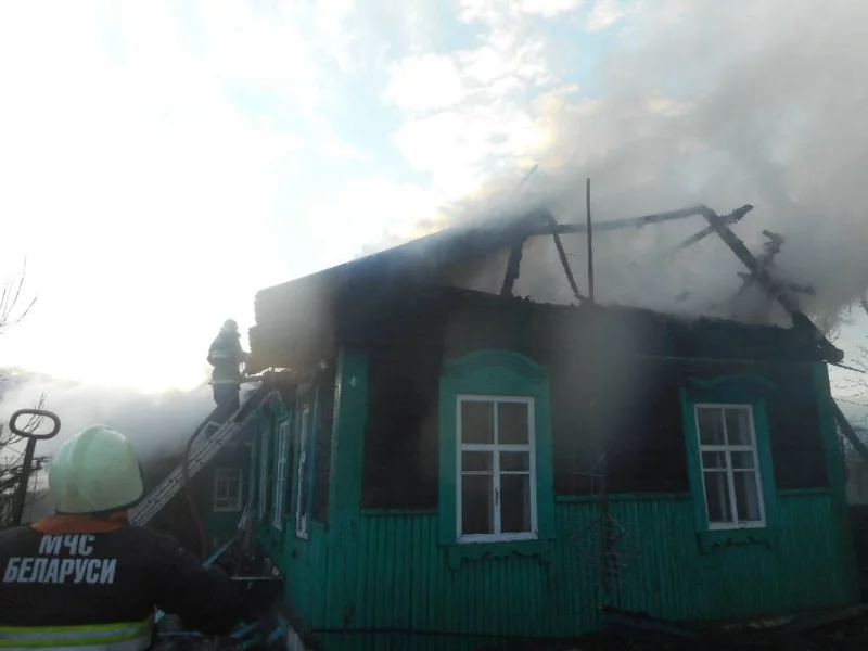 Пожар в деревне Околица
